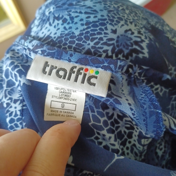 Traffic Blue Floral Maxi Skirt - Picture 3 of 3